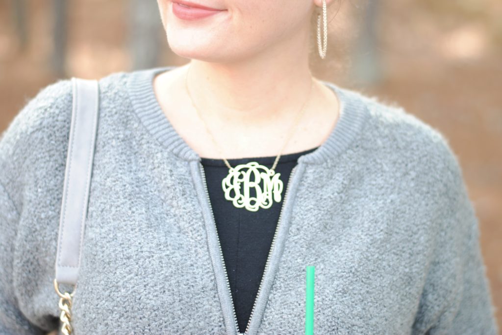 Julia Marie Statement Monogram Necklace