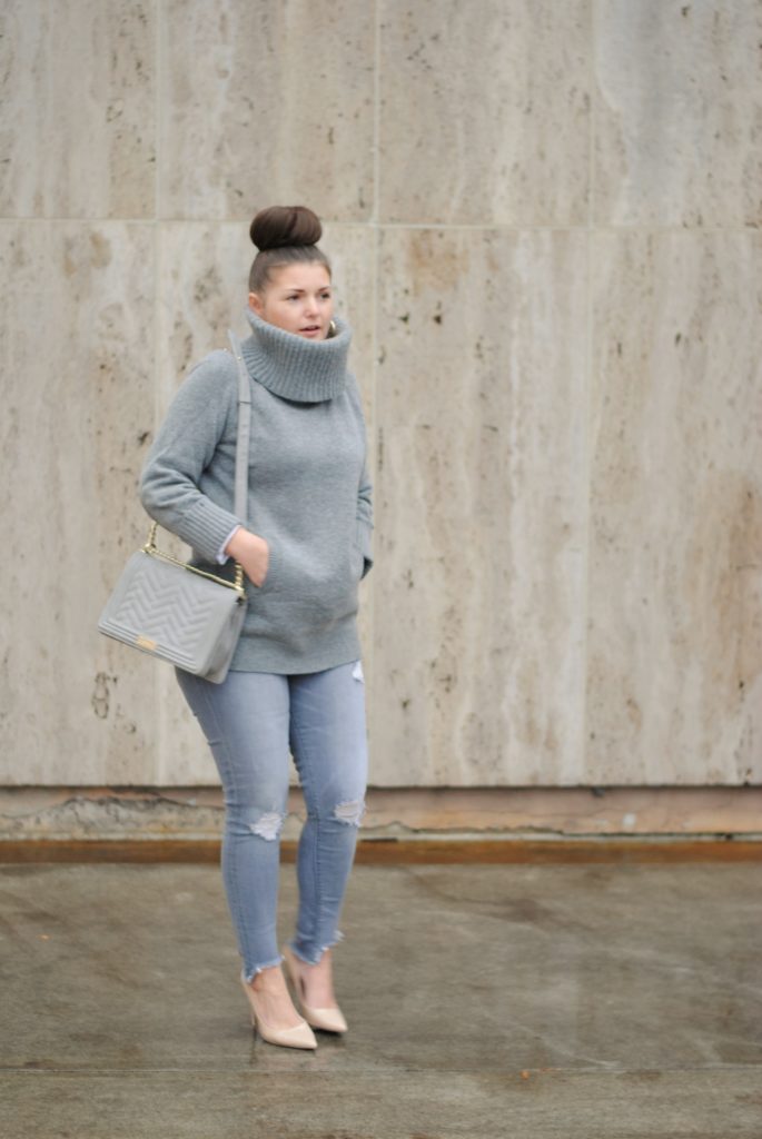 Monochromatic Grey Fall Outfit