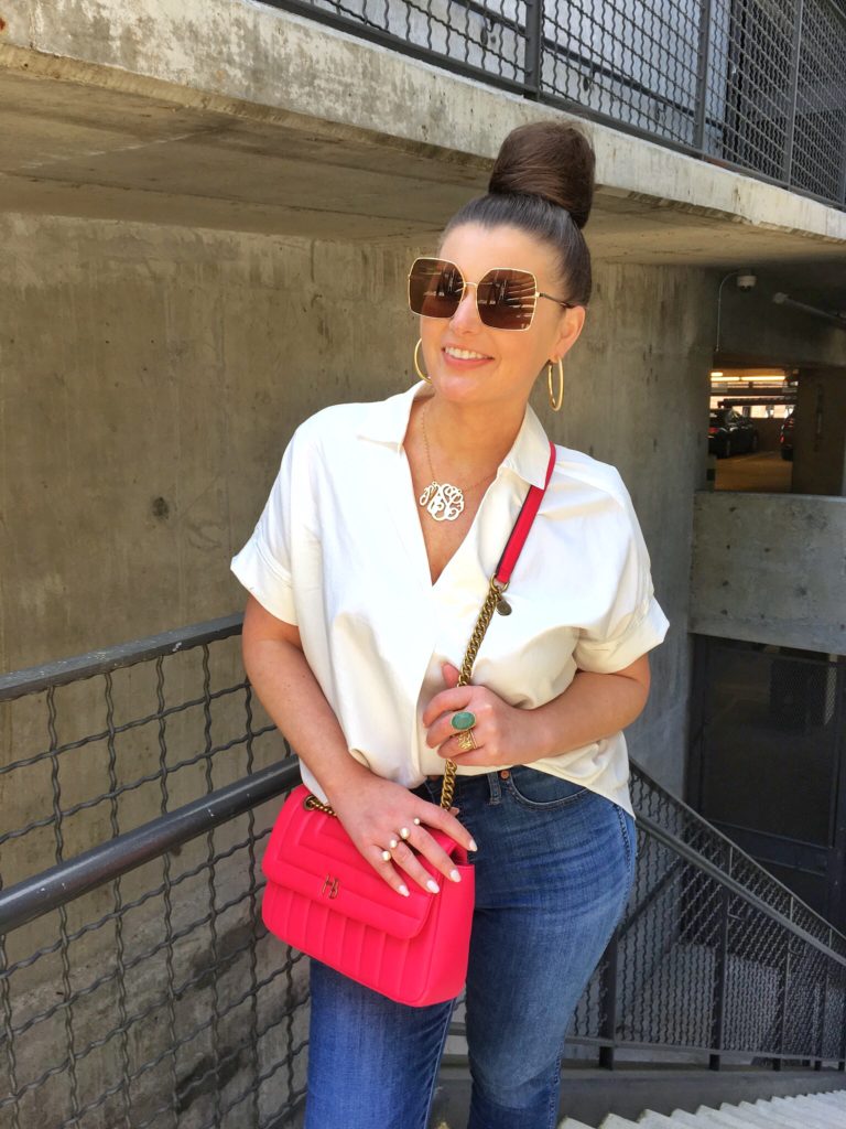 Summer Fashion: White Top and Denim @julia.marie.b