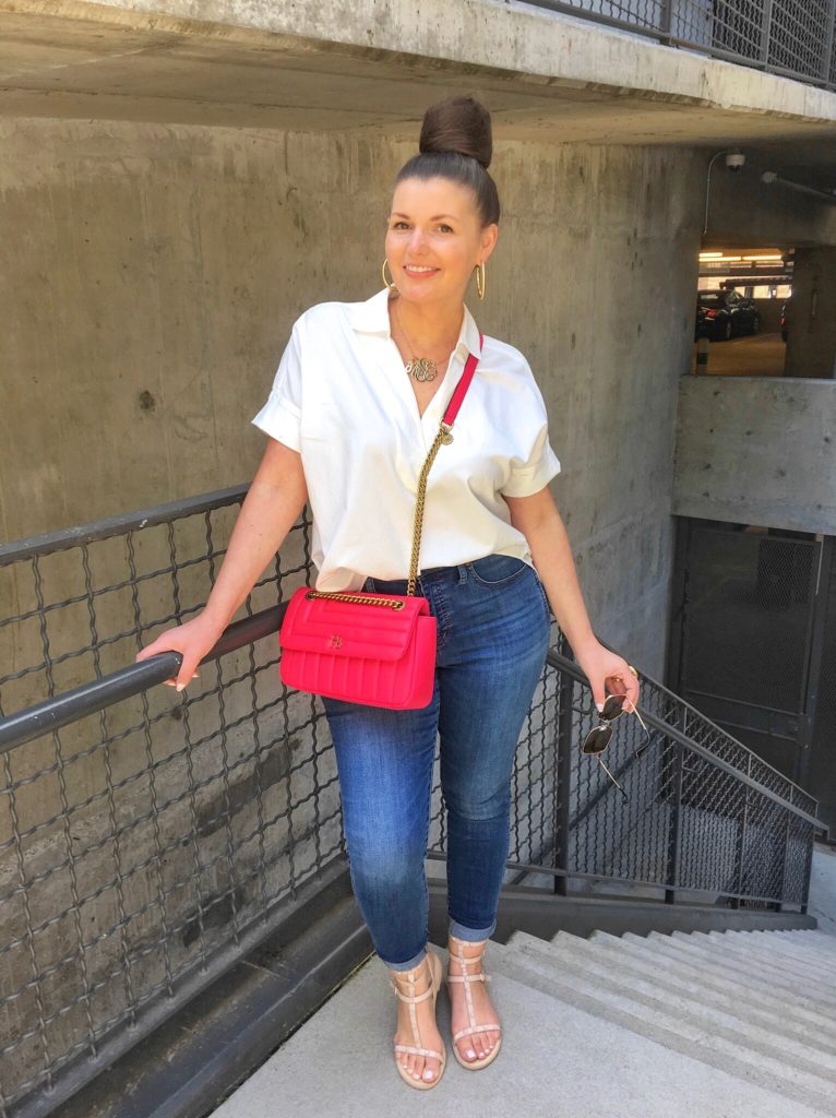 Summer Fashion: White Top and Denim @julia.marie.b