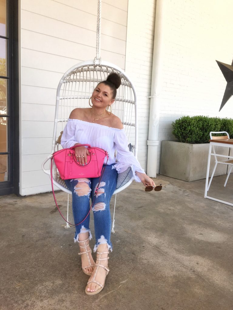 Summer Fashion: White Top and Denim @julia.marie.b