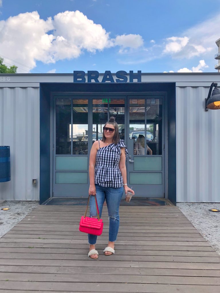 Summer Fashion: Black and White Gingham and Slim Boy Jeans @julia.marie.b