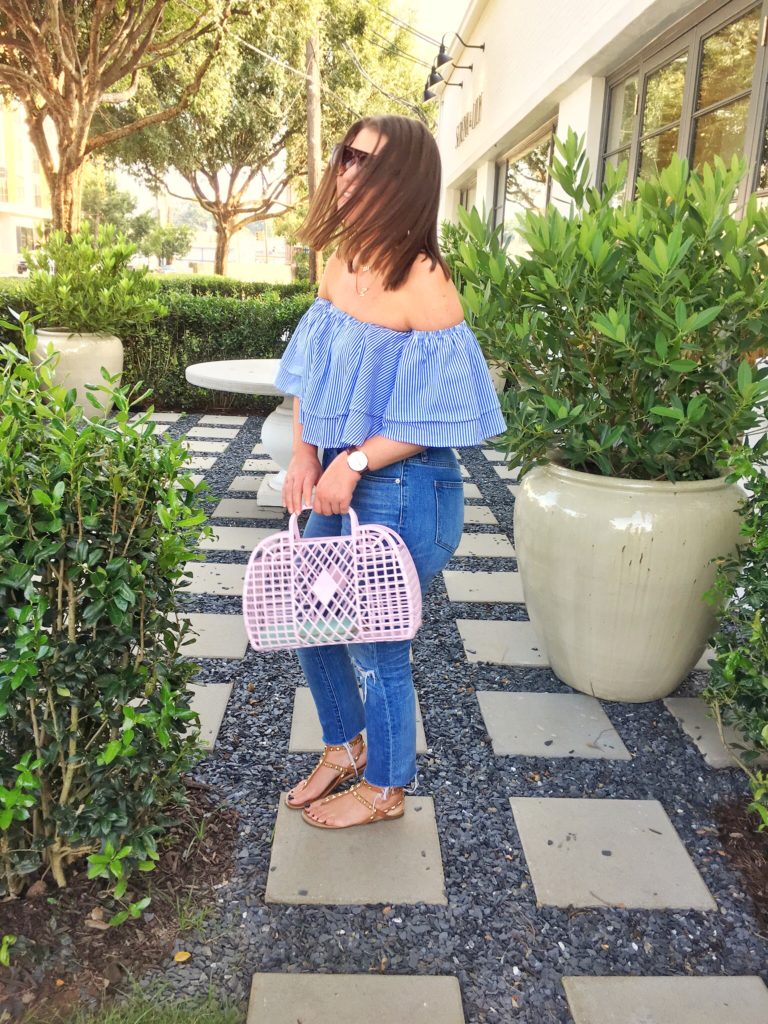 Summer Fashion: Jeans and OTS Top @julia.marie.b