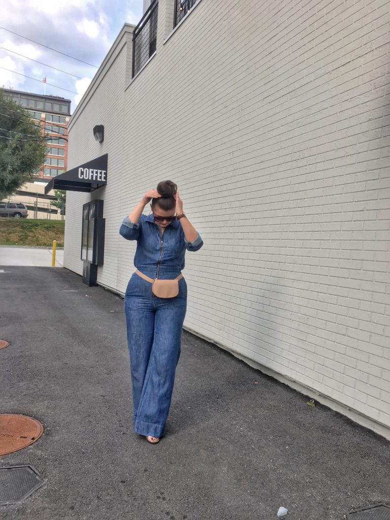 Fall Fashion: Denim Coverall Jumpsuit @julia.marie.b