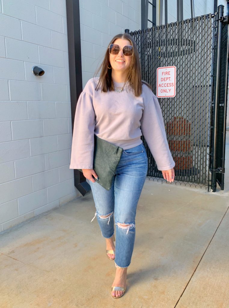 SPRING OUTFIT: MADEWELL DENIM AND SWEATSHIRT @julia.marie.b