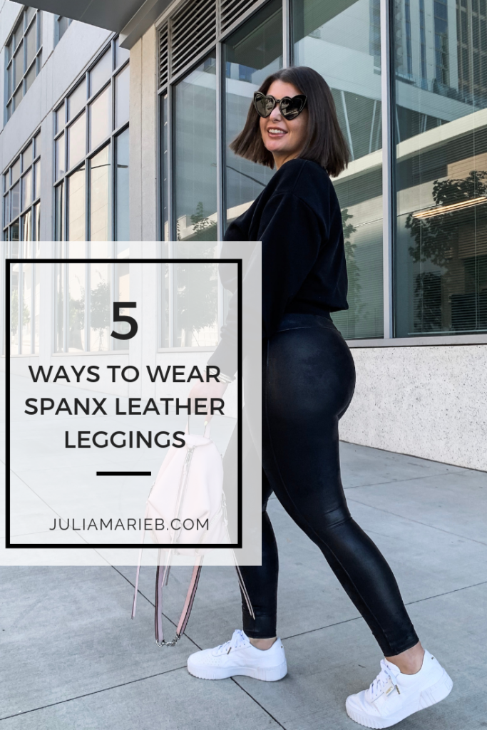 SPANX, Dresses, Spanx Leatherlike Combo Fitted Dress