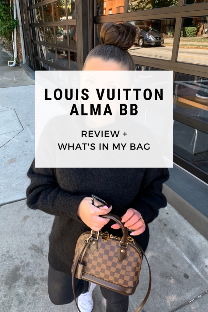 WHAT'S IN MY LOUIS VUITTON ALMA BB BAG + REVIEW