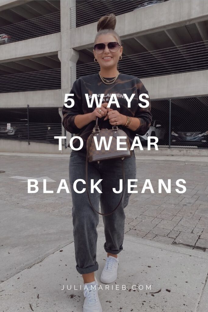 5 WAYS TO WEAR BLACK JEANS FOR SUMMER, THE RULE OF 5