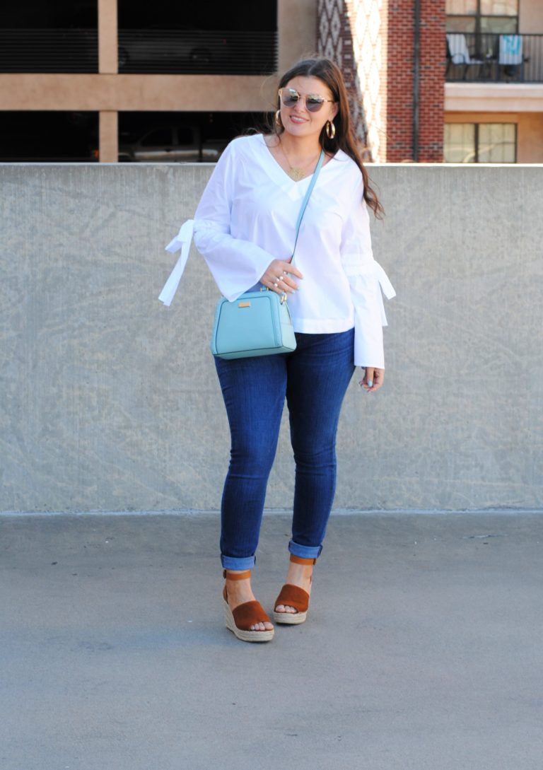 Uniform: White Blouse and Denim