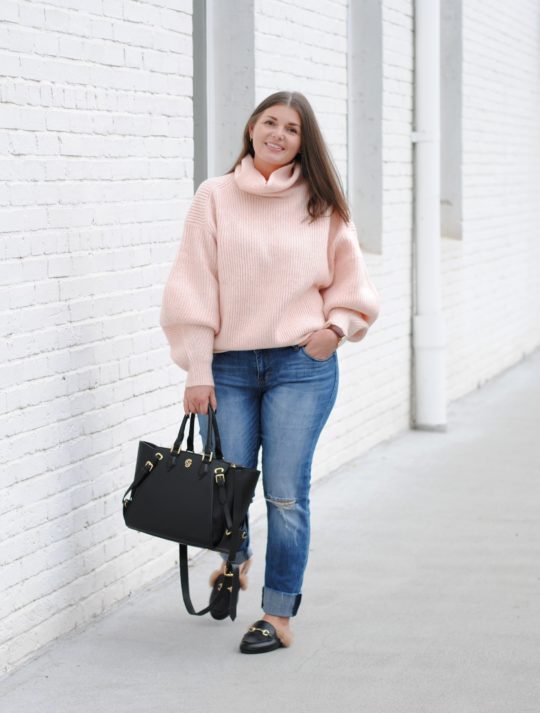 How to Style an Over Sized Balloon Sleeve Sweater