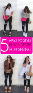 VIDEO: 5 WAYS TO STYLE BLACK DENIM FOR SPRING